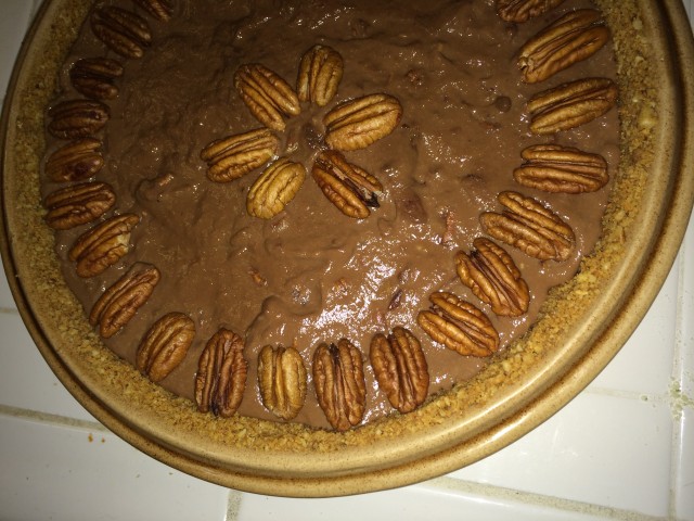 My Great Aunt Sister’s Chocolate Pecan Pie in a Graham Cracker Pecan Crust